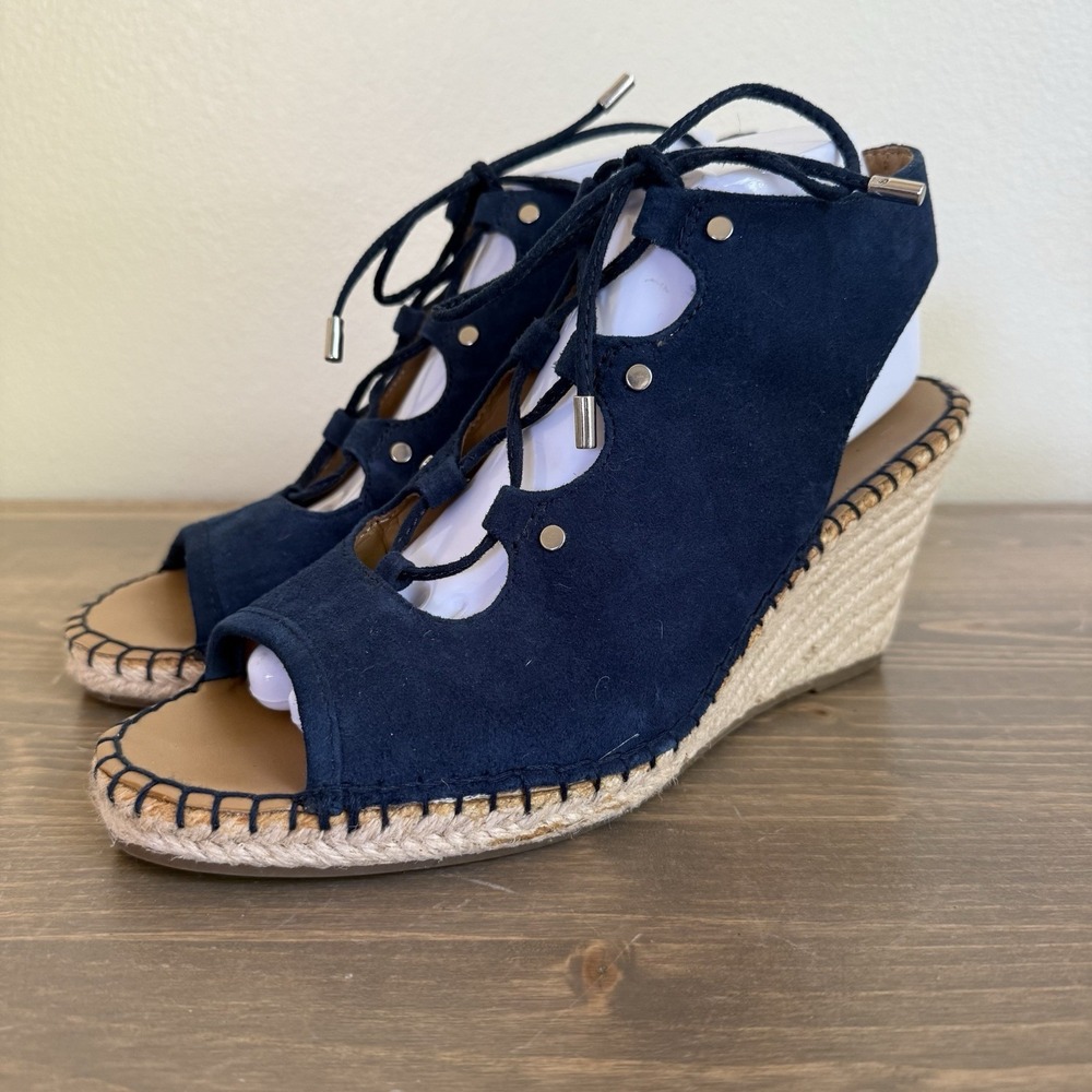 Franco Sarto Blue Espadrille Sandals